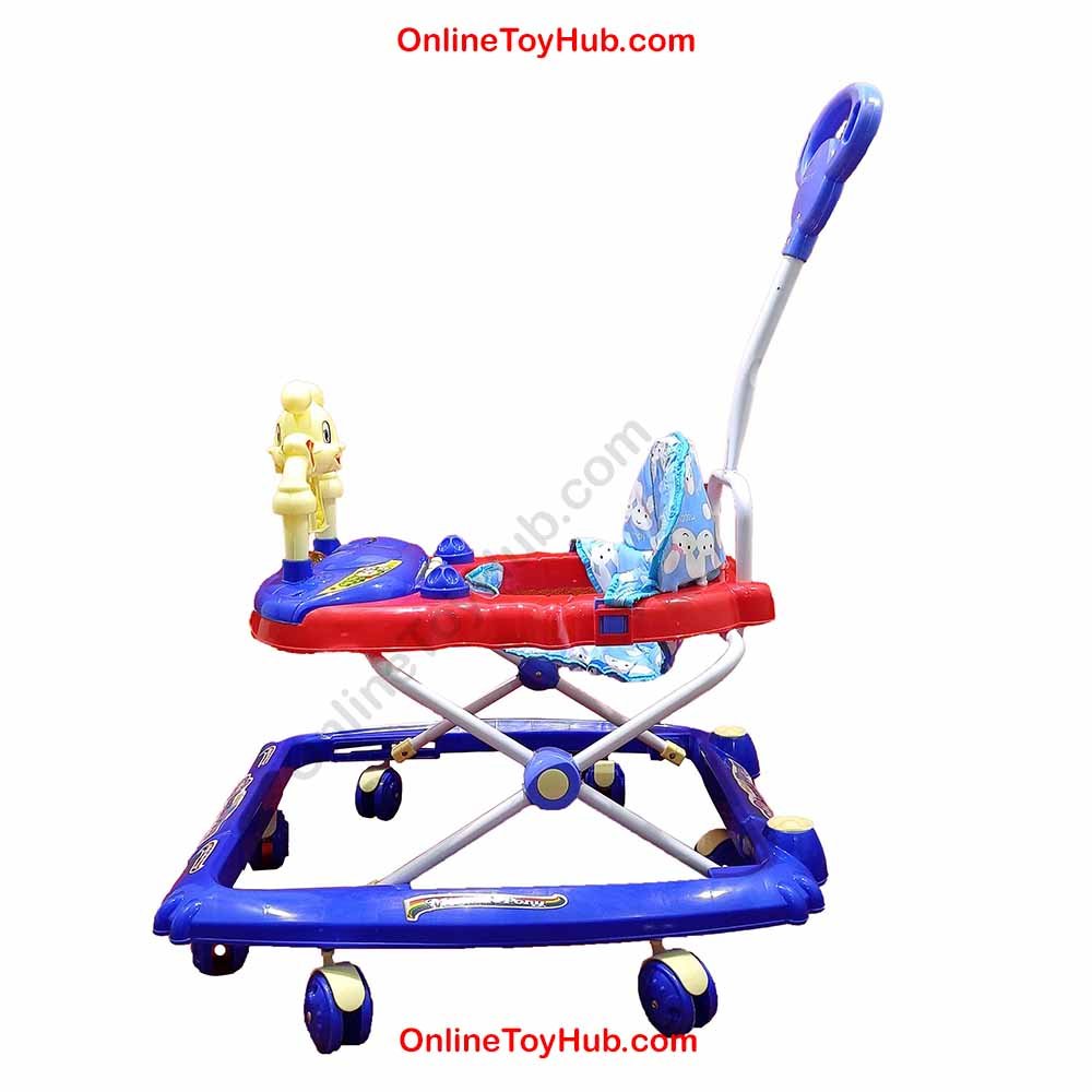 pioneer Pony Baby Walker Blue Red with handle-5q