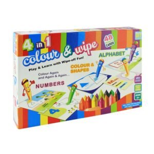 4 in 1 Colour And Wipe Play And Learn - Ekta