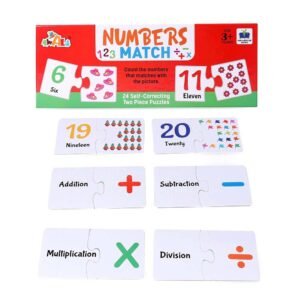 Numbers Match | Educational Game Cum Jig Saw Puzzle For Pre School Early Learning Activity Game