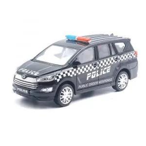 Centy Innova Cristiano Pull Back Police Car - Black