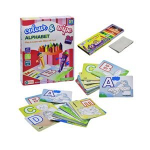 2 in 1 Colour And Wipe Alphabets Preschool Learning Game - Ekta
