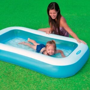 Inflatable Rectangular Swimming Pool Cum Bath Tub - INTEX