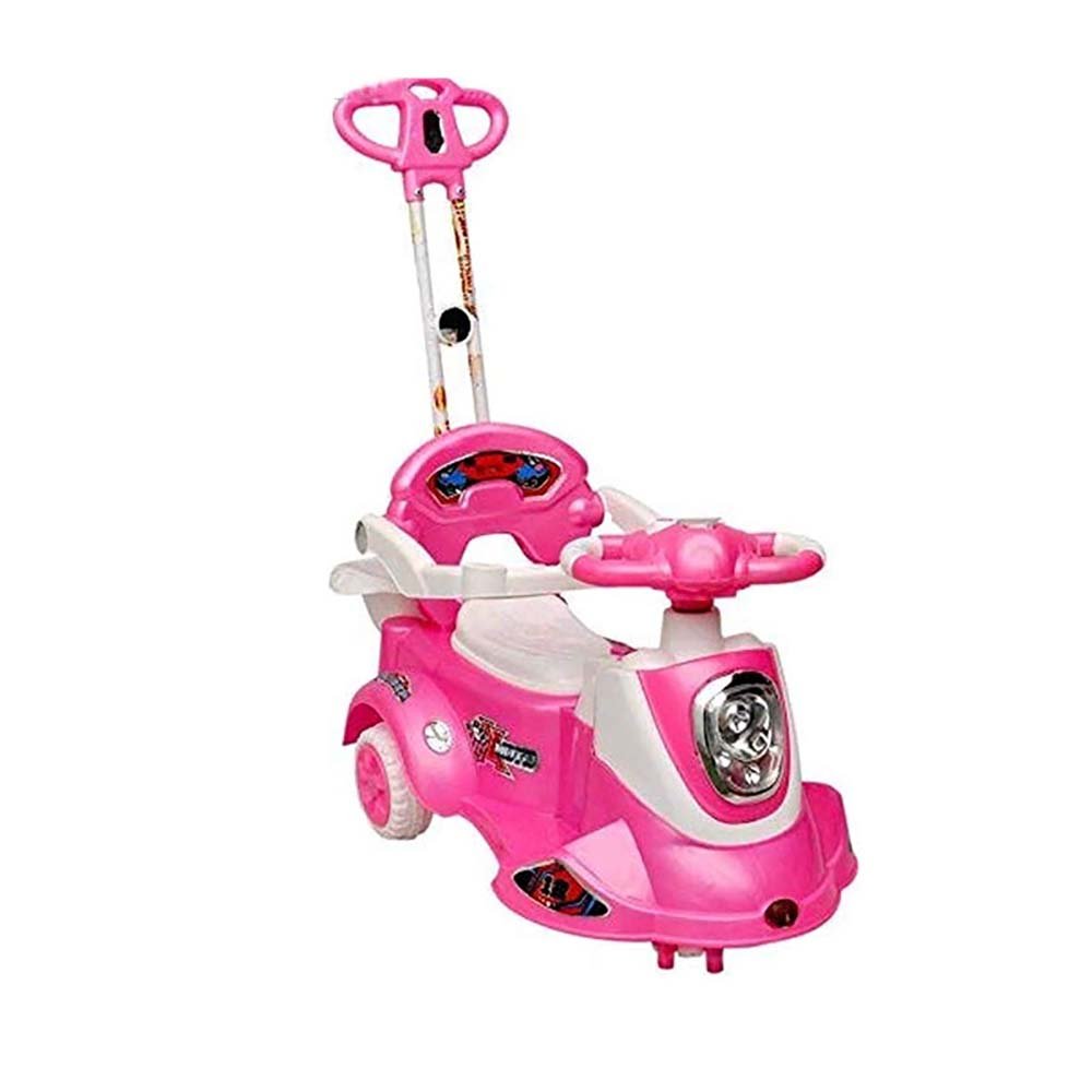 pink caliber Ride-on Swing Magic Car