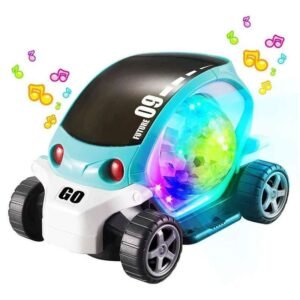 Musical Toy Stunt Car For Kids 09 Future Musical 360-Degree Rotating Toy Car 3D Flashing light & Sound Bump and Go