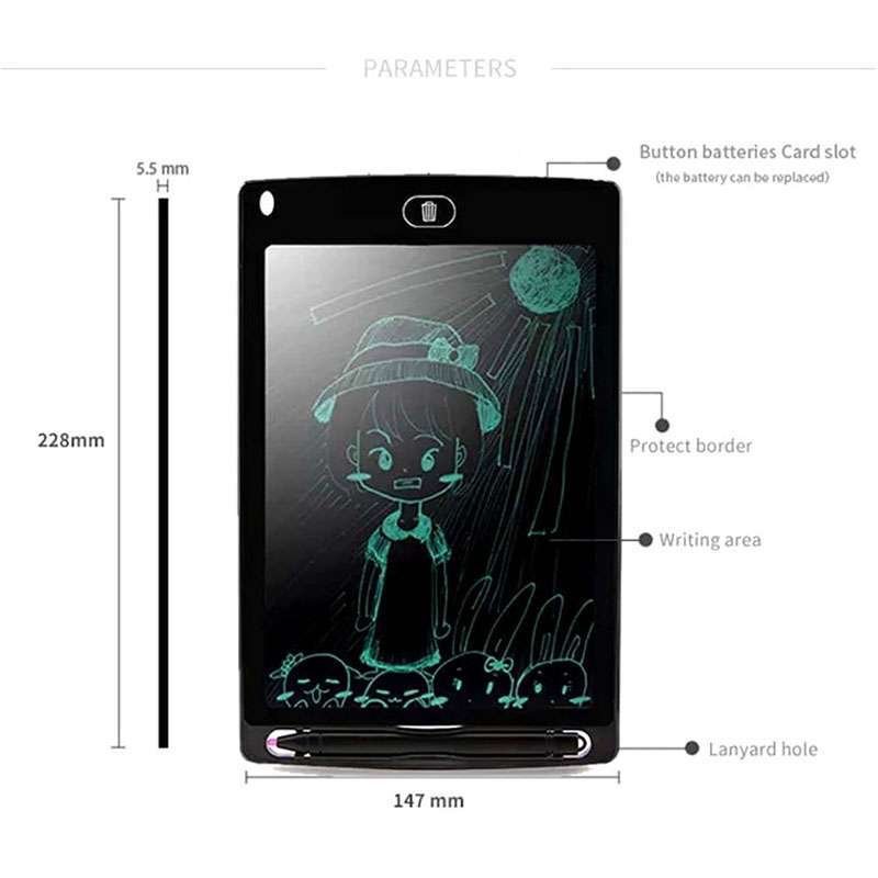 LCD 8.5 inch Electronic Writing Pad Tablet Digital Slate Drawing Board 004