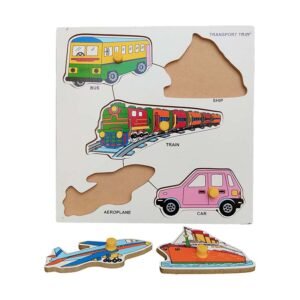 Wooden Transport Puzzle with Knob Learning Educational Toy Set for Kids - Smart Educational Set