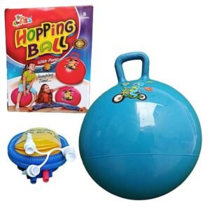 Hopping Bouncy Ball with Handle, With Pump - 55cm in Diameter