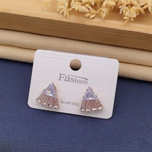Triangle Fancy Earrings Rose Gold ER1221
