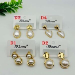 Moti Pearl Fancy Mix Earring Gold ER1224