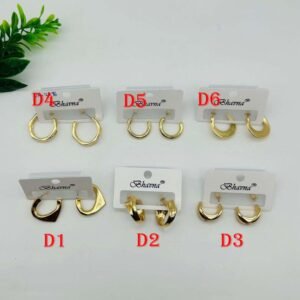 Fancy Mix Design Earring Gold ER1232
