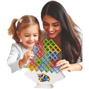 Ekta Jumbo Tetra Tower Building Blocks Game for Kids 32 Pieces – The Thrilling Game Of Balance And Strategy!