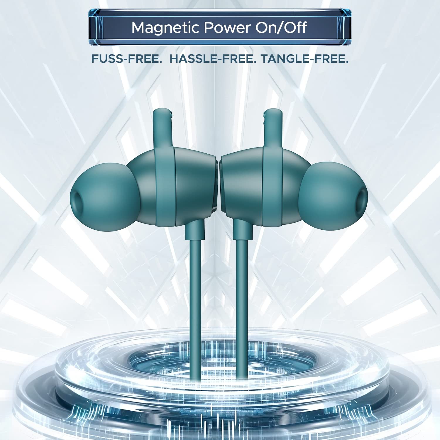 boAt Rockerz 255 Touch in Ear Neckband with Full Touch Controls teal green 007